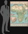 Justus Perthes' Wandkarte von Afrika zur Darstellung der Bodenbedeckung mit 8 Kärten zur Entdeckungsgeschichte und 14 Bildnissen berühmter Afrikaforscher. - Alternate View 1 Thumbnail