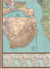 Justus Perthes' Wandkarte von Afrika zur Darstellung der Bodenbedeckung mit 8 Kärten zur Entdeckungsgeschichte und 14 Bildnissen berühmter Afrikaforscher. - Alternate View 4 Thumbnail