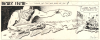 1945 Van Zelm Original Manuscript Political Cartoon of War Coming for Japan