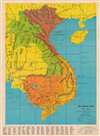 1966 Detroit News Map of Vietnam during the American Vietnam War