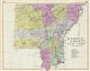 1912 Century Map of Warren County (Lake George), New York