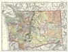 1892 Rand McNally Map of Washington
