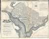 1795 Russell / Ellicott Map of Washington D. C.