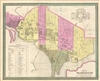 1849 Mitchell Map of Washington D.C. w/Georgetown