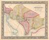 1864 Mitchell City Map or Plan of Washington D. C.
