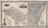1855 Colton Map of Washginton D.C. and the Chesapeake Bay Region