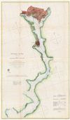 1864 U.S. Coast Survey Map of Washington D.C., Alexandria, and the Potomac River