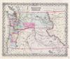 1856 Colton Map of Washington and Oregon