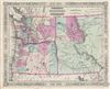 1863 Johnson Map of Washington, Oregon and Idaho