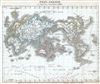 1849 Meyer Map of the World on Mercator's Projection