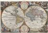 1682 Keur and Visscher Map of the World in Two Hemispheres