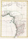 1770 Bonne Map of West Africa (Guinea, the Bight of Benin, Congo)