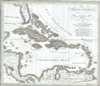 1825 Weiland Map of the West Indies