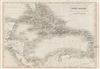 1840 Black Map of West Indies