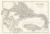 1844 Black Map of the West Indies