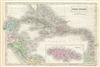 1851 Black Map of West Indies