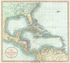 1803 Cary Map of Florida, Central America, the Bahamas, and the West Indies