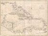 1799 Clement Cruttwell Map of West Indies