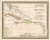 1849 Mitchell Map of the West Indies