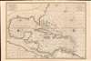 1700 Pierre Mortier Chart / Map of Florida, West Indies, Caribbean, Central America
