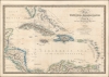 1843 Wyld Map and Chart of the West Indies
