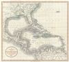 1803 Cary Map of Florida, Central America, the Bahamas, and the West Indies