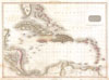 1818 Pinkerton Map of the West Indies, Antilles, and Caribbean Sea