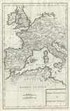 1770 Delisle de Sales Map of the Western Roman Empire (Includes Italy)