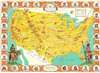 1963 Dowie Pictorial Map of the United States and its Pioneer History