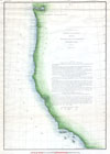 1853 U.S.C.S. Map of the Western Coast of the United States