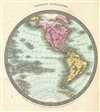 1833 Burr Map of the Western Hemisphere