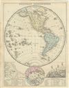 1868 Mitchell Map of the Western Hemisphere