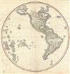 1812 Pinkerton Map of the Western Hemisphere (North America and South America)