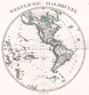 1873 Stieler's Map of the Western Hemisphere