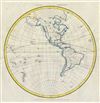 1823 Manuscript Map of the Western Hemishere