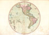 1818 Pinkerton Map of the Western  Hemisphere (North America, South America)