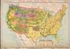 1940 Denoyer-Geppert Wall Map of Statehood in the Western U.S.