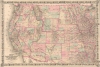 1877 Colton Map of the United States West of the Mississippi
