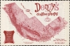 1962 Denny's Souvenir Placemat Map of the Western United States