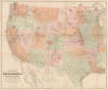 1867 Keeler Map of the Western United States (Minerals and Reservations)