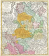 1761 Homann Heirs Map of Westphalia ( Bremen, Hamburg, Cologne, Bonn, etc. )