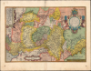 1595 Ortelius Map of Westphalia, Germany