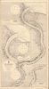 1948 Admiralty Nautical Map or Chart of the Huangpu River, Shanghai
