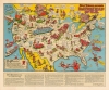 1944 McCandish 'Bill Wiffletree' WW2 Ration Map of the United States