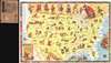 1952 Glaubke Wild Bill Hickok Pictorial Treasure Map of the United States