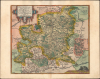 1595 Ortelius Map of Wurttemberg, Germany