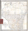 1856 Chapman Pocket Map of Wisconsin