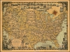 1941 Pictorial Map of the United States
