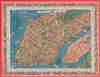 1953 Nils Hansell Pictorial Map of New York: The Wonders of New York
