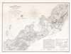 1857 U.S. Coast Survey Nautical Chart or Map of Woods Hole, Massachusetts